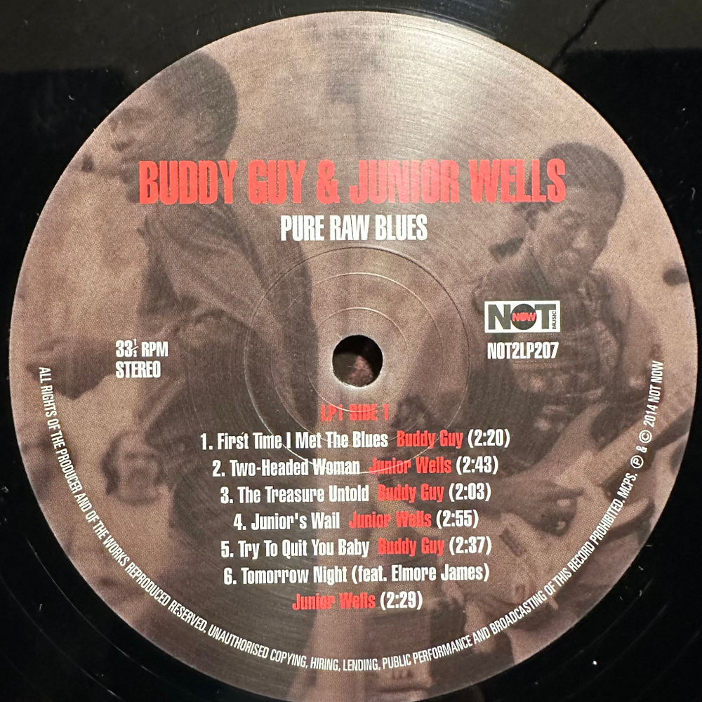 Buddy Guy & Junior Wells - Pure Raw Blues 2LP (Европа 2014г.)