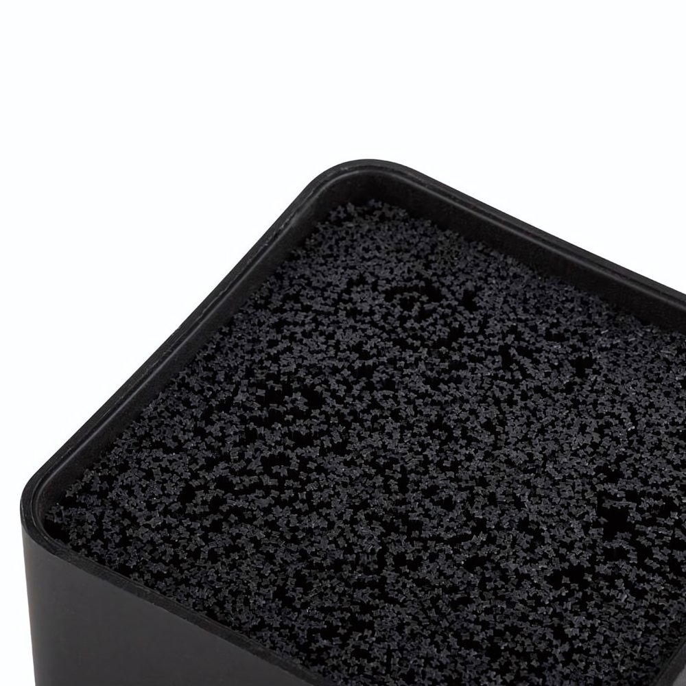 Подставка для ножей "Fantasia" 10*10*22,5 см, цвет черный