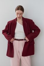 БАЗОВЫЙ ТОНКИЙ РЕМЕНЬ С МЯТОЙ ПРЯЖКОЙ BORDO