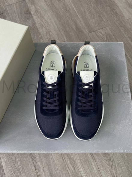 Мужские кроссовки Brunello Cucinelli черного цвета