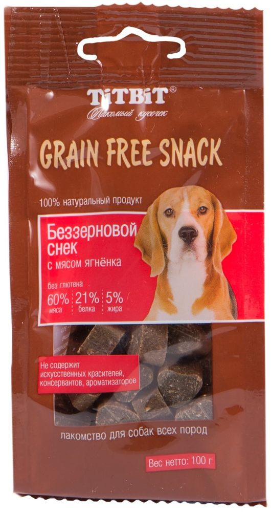 Снек Grain Free беззерновой с мясом ягненка (100 г)