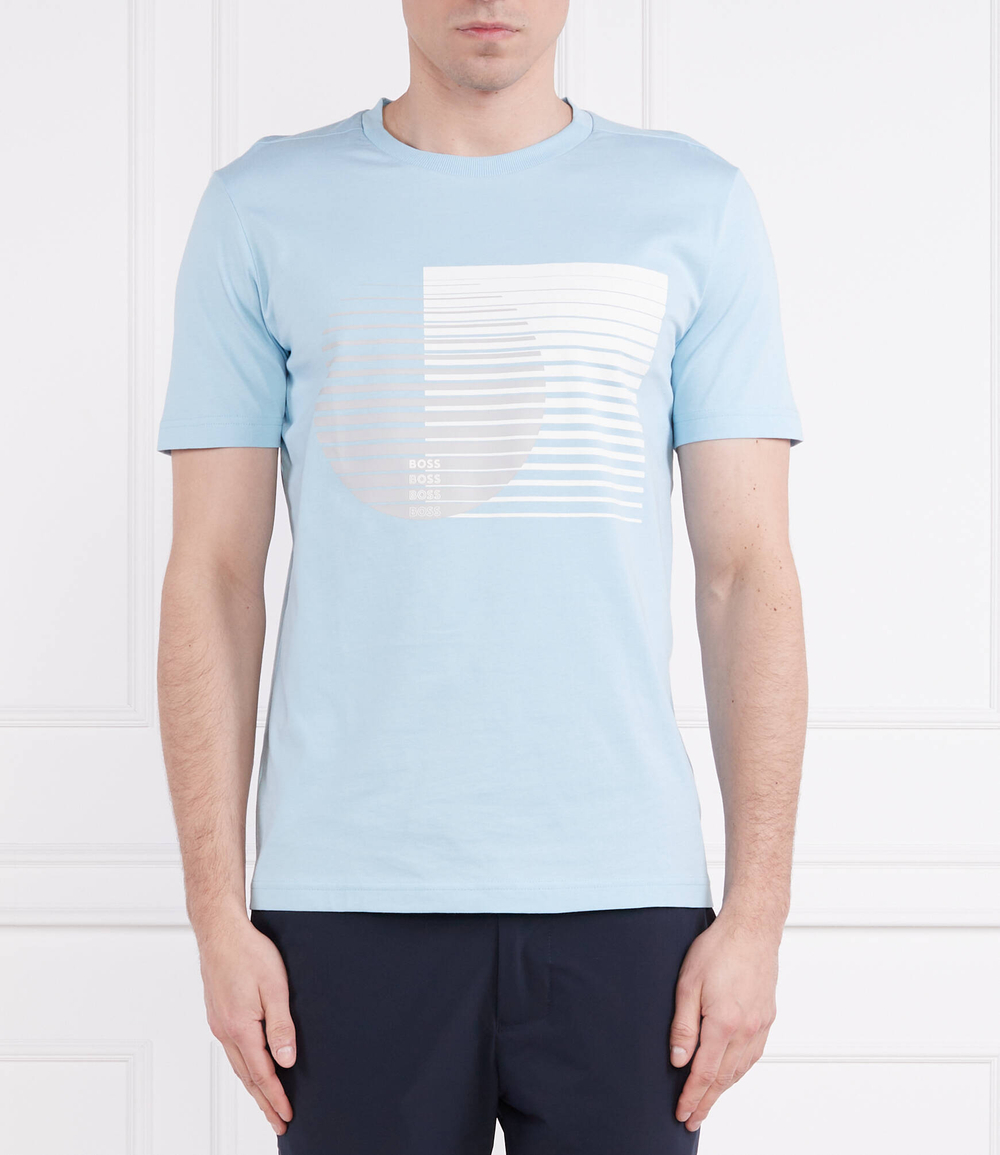 Футболка Tee 6 BOSS GREEN - голубой(50491337)