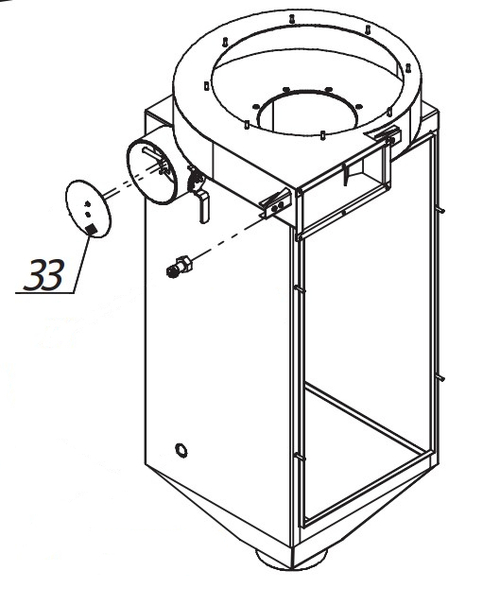 Заслонка шибера фильтр-камеры, артикул 88400001