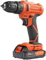 Дрель-шуруповерт акк.PATRIOT BR 189UES, две АКБ Li-Ion 18В, 2,0 Ач, 29Нм, кейс (180301549)