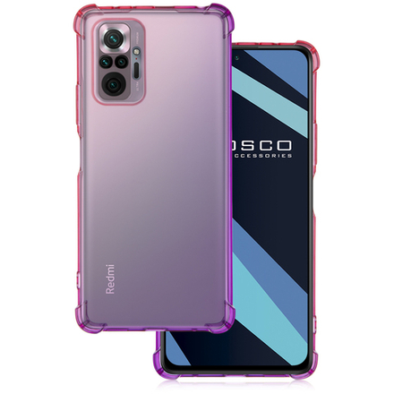 Чехол ROSCO для Xiaomi Redmi Note 10 Pro оптом (арт. XM-RN10P-HARD-TPU-PINK-PURPLE)