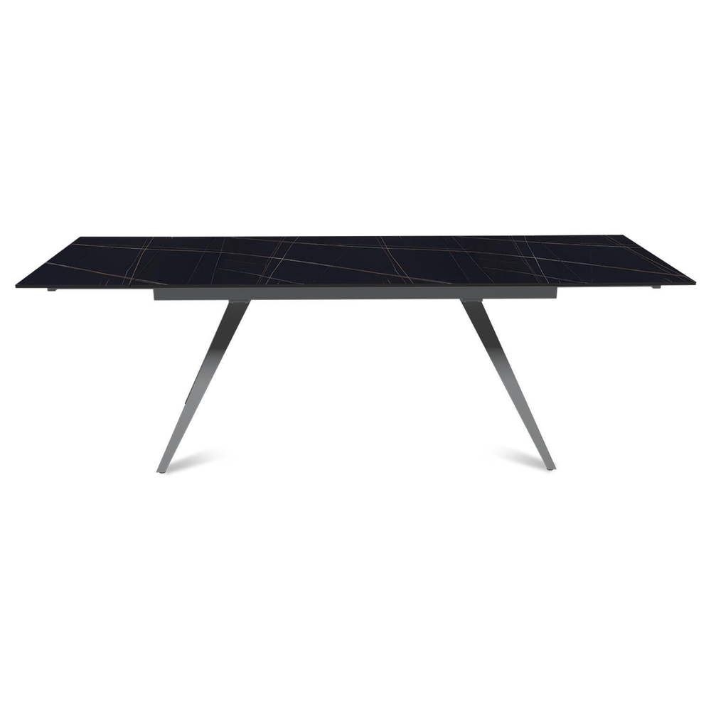 Стол раскладной Asti (160+40+40), керамика матовая Black Gold