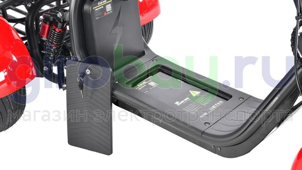 Электроскутер CityCoco WHITE SIBERIA PRO TRIKE 3000W (Красный) фото 23 фото №28