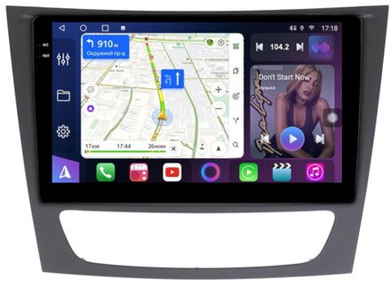 Магнитола для Mercedes-Benz E W211 2002-2010, CLS W219 - FarCar BM1260M монитор 9.5" QLED на Android 14, TS10, 4+32Гб, CarPlay, 4G SIM-слот