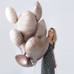 Круг Крем мистик, фольгированный шар 18"/46 см