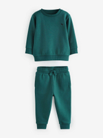 Толстовка и джоггеры в комплекте для мальчика Next B51-083, 2 шт., Серый, Темно-зеленый