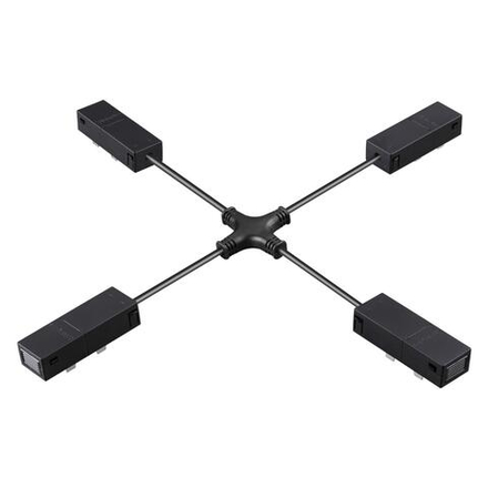 135315 PORT NT25 206 черный Гибкий токопроводящий соединитель "X" IP20 90-240V VECTOR