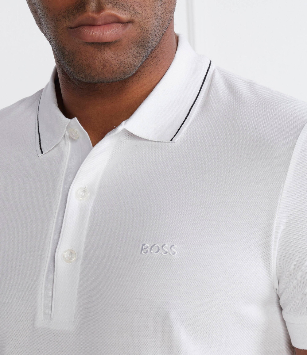 Поло Paule 4 BOSS GREEN - белый(50506195)