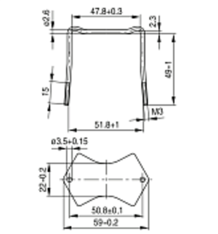 PM 50/39 Комплект скоб B65647A2000X000