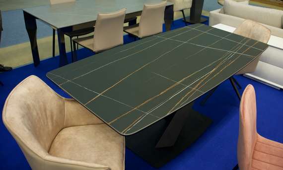 Стол Laurel 180х90 см черная керамика