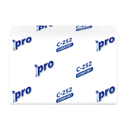 Диспенсерные бумажные салфетки V сложения, PROtissue "PREMIUM" Артикул С252, 1-сл, 210*210