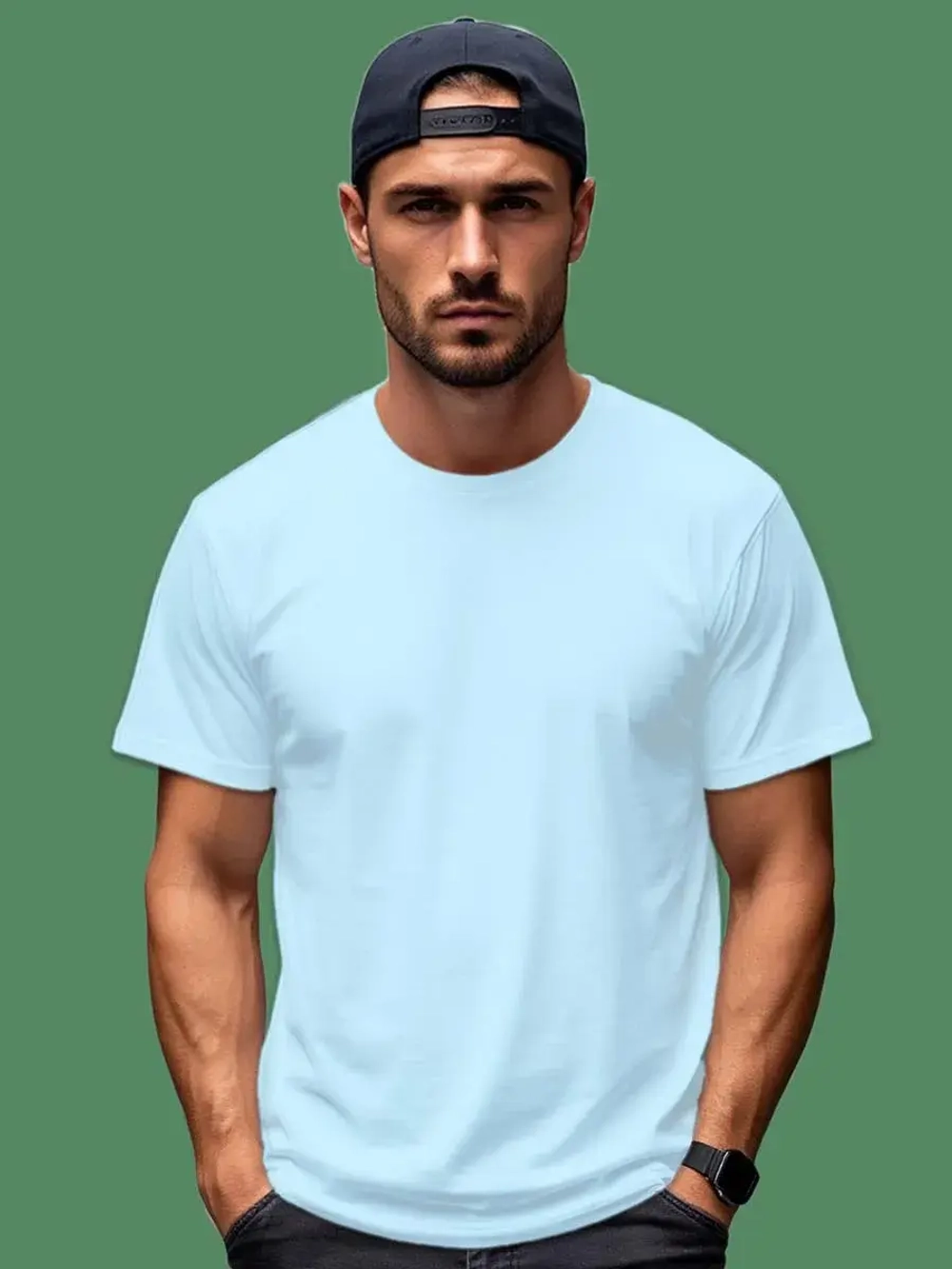 Футболка Взрослая.Премиум однотонная.Набор 2 шт