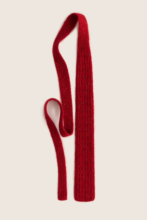 Шарф галстук ажурный 26.NP.4.SCA.06.05, красный