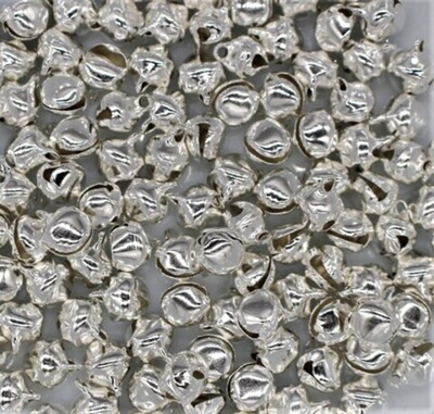 Бубенцы металл 8 мм, серебро