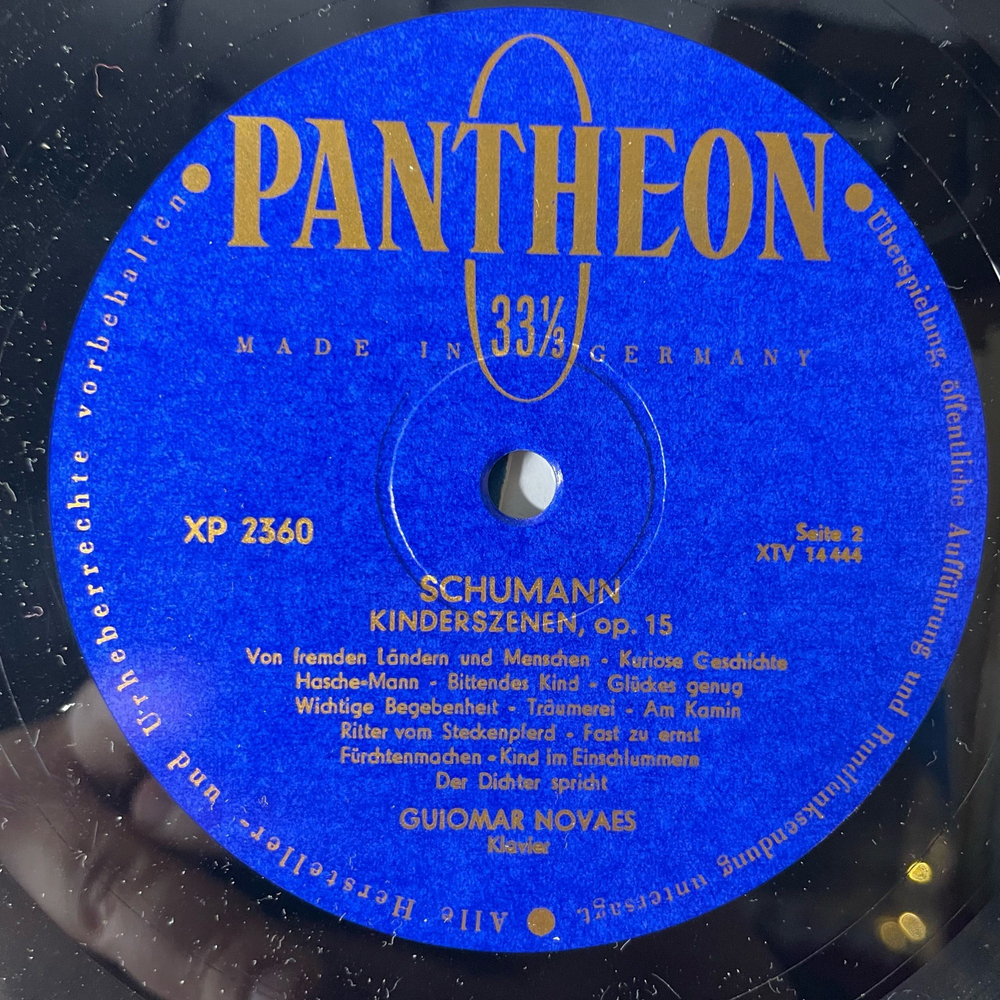 Винтажная виниловая пластинка LP R. Schumann Шуман, Guiomar Novaes, Pro Musica Symphonie-Orchester, Wien, Hans Swarowsky, Klavierkonzert A Moll op.54, (Германия 1954)