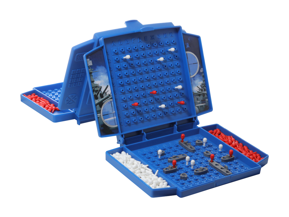 Игра настольная морской бой мини