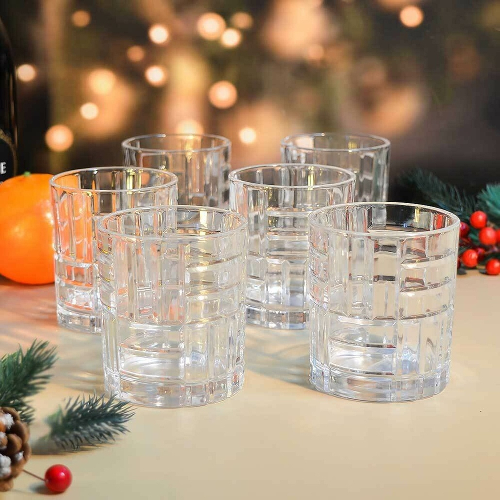 Набор стаканов 6шт 285мл, d8см, h9см (низкие), DM331-2