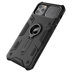 Противоударный чехол с кольцом и защитой камеры Nillkin CamShield Armor Case для iPhone 11 Pro Max