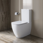 Унитаз-компакт безободковый со смывом TORNADO BelBagno LUCE-TOR