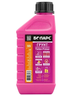 Грунтовка глубокого проникновения БОЛАРС Tiefen-Primer 1 кг, грунтовка для стен потолков , укрепляющая,акриловая, для строительных работ
