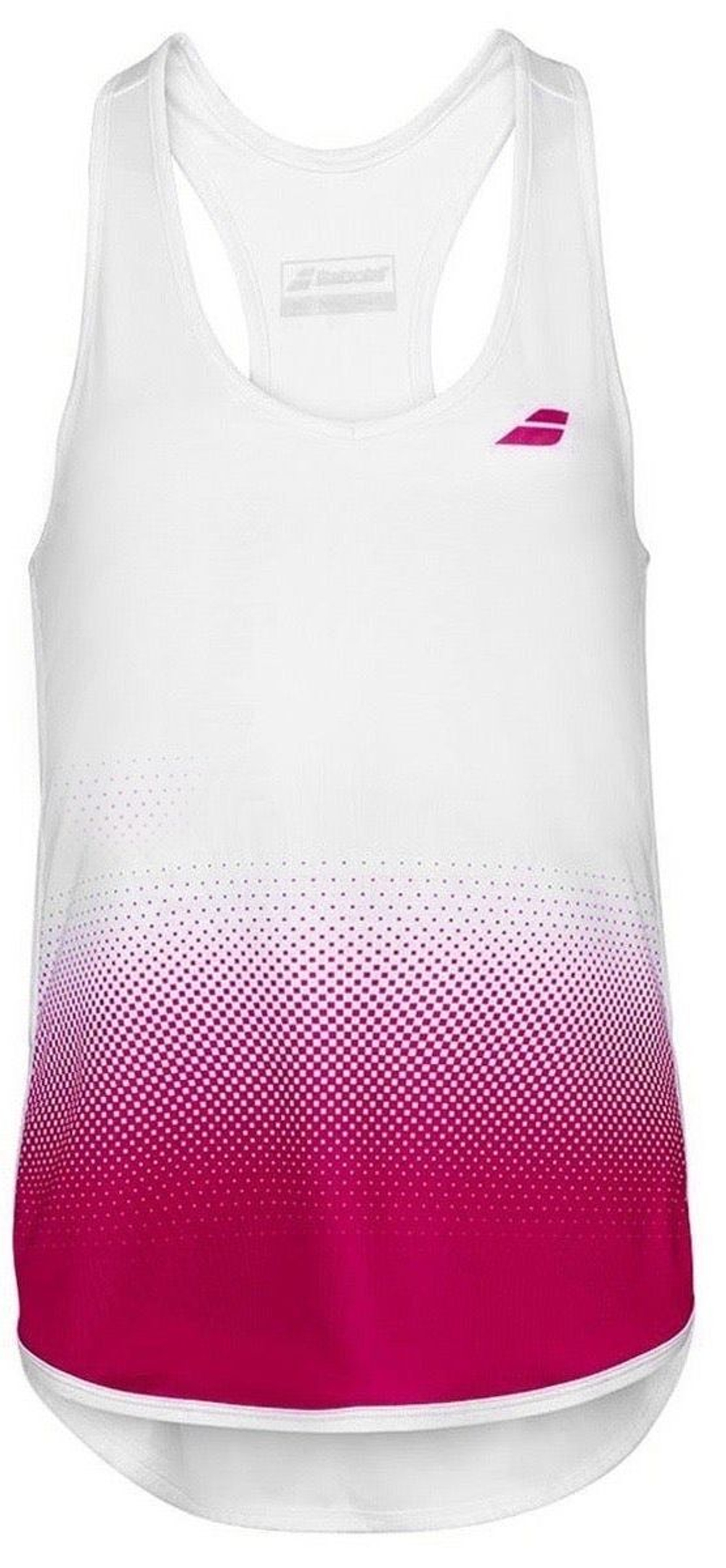 Футболка для девочки теннисная Babolat Compete Tank Top Girl - белый