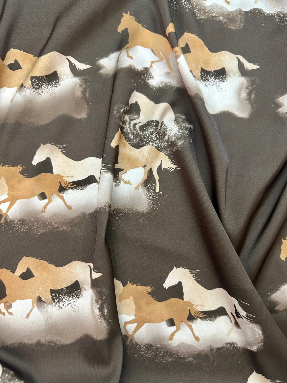 Пижамный костюм с лошадьми (с кантом\без)