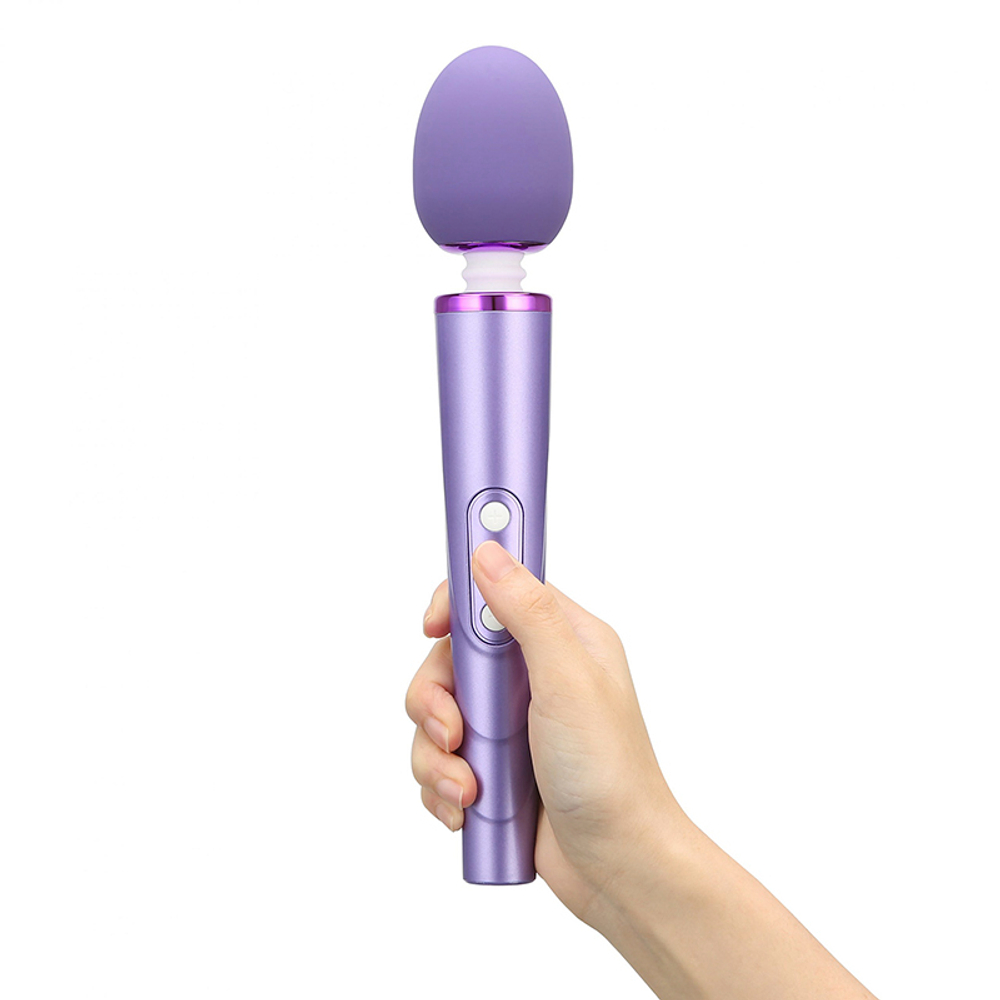 Вибромассажёр Rechargeable Ribbed Wand , Сиреневый