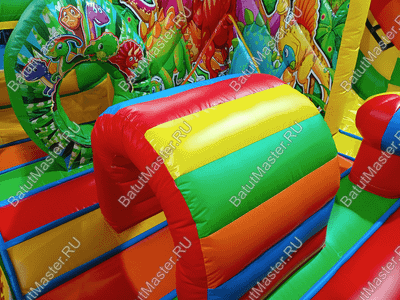 Коммерческий надувной батут "Парк динозавров" 5*5*2,8 м