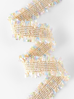 Тесьма декоративная «Твидовая» двусторонняя 30 мм