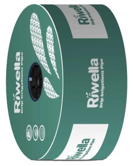 Капельная лента Riwella 2000м, шаг 20см, 1,5 л/час, эмиттерная, 8 мил (Турция)