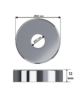 Набор термостатический трехосевой Royal Thermo Design Pro 15мм М30х1,5 (Хром)