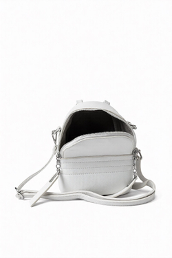 Женский рюкзак-сумка из экокожи QOZA белый