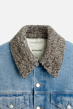 ZARA X NANUSHKA ДЖИНСОВАЯ КУРТКА, СИНИЙ