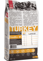Сухой корм для кошек для взрослых кошек Индейка Blitz Sensitive Turkey Adult Cat All Breeds 2кг