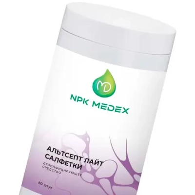 Альтсепт Лайт дезинфицирующие салфетки 80 шт