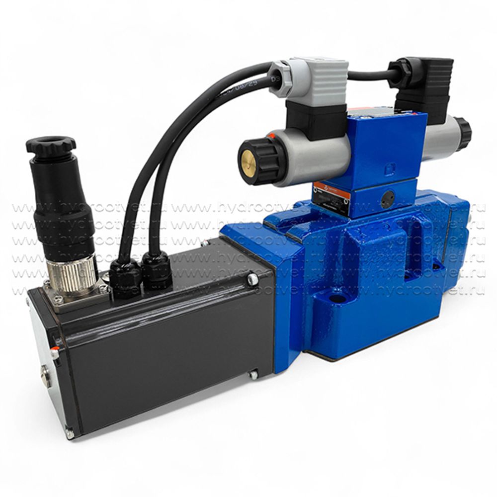 4WRKE16E200L-3X/6EG24ETK31/A1D3M - Пропорциональный распределитель с обратной связью по положению золотника и со встроенным усилителем (OBE), Ду16, A1 = ±10 В, номинальный расход 200 л/мин, схема E, каналы управления ET = X и Y - внутренние