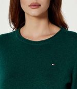 Хлопковый свитер Tommy Hilfiger - темно-зеленый(WW0WW44161)