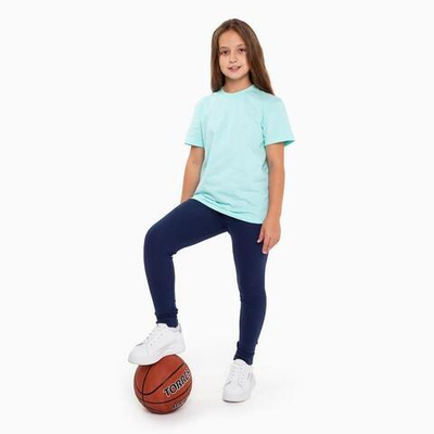 Термобелье для девочек (Леггинсы) синий/меланж, р. 128 7054451