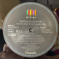 Винтажная виниловая пластинка LP Sinead O'Connor I Do Not Want What I Haven't Got (Germany 1990)