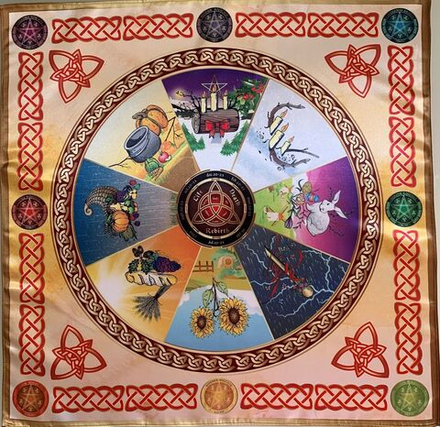 Скатерть Колесо жизни Времена года средняя