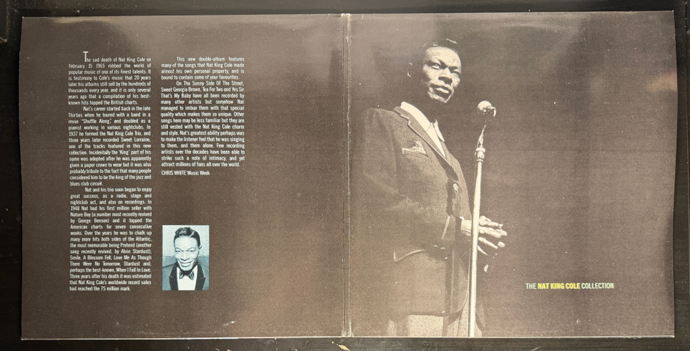 Nat King Cole ‎– The Nat King Cole Collection 2LP (Англия 1986г.)