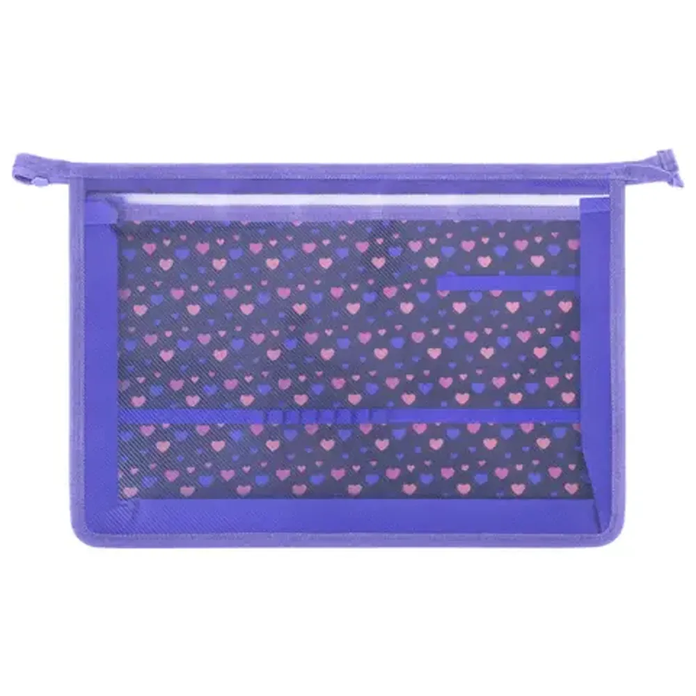 Папка для труда 2 отделения А4 на молнии, рисунок на пластике Brauberg Sleeping kitten