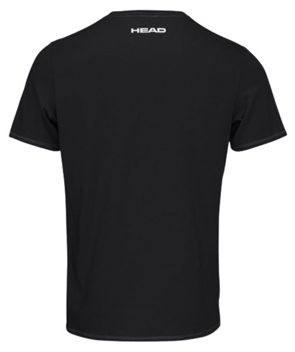 Футболка мужская теннисная Head Padel TYPO T-Shirt Men - black