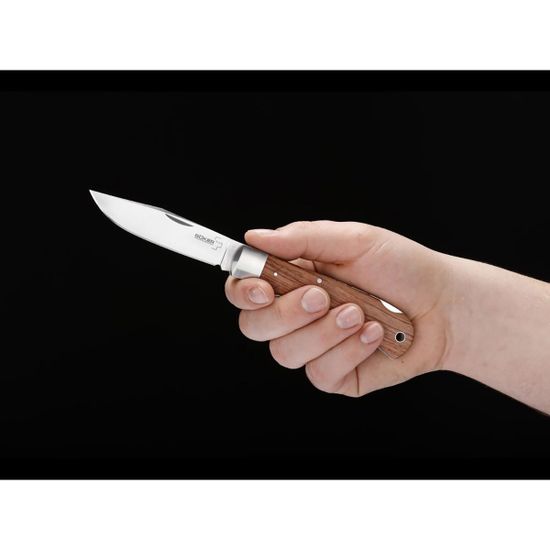 Складной нож Boker 01BO185 Lockback Bubinga c клинком из стали 440C, рукоять дерево (Бубинго)