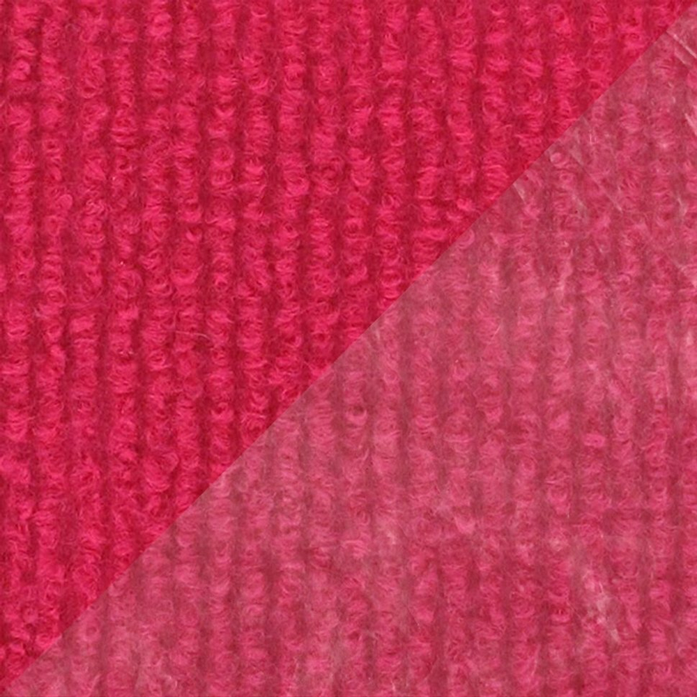 Полотно нетканое иглопробивное Экспоплей малиновый с защитной пленкой, ширина 2м, рулон 100 кв.м