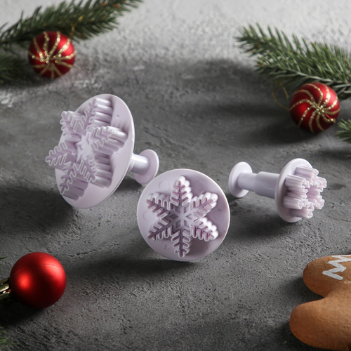 Плунжер "Снежинки" 3 шт